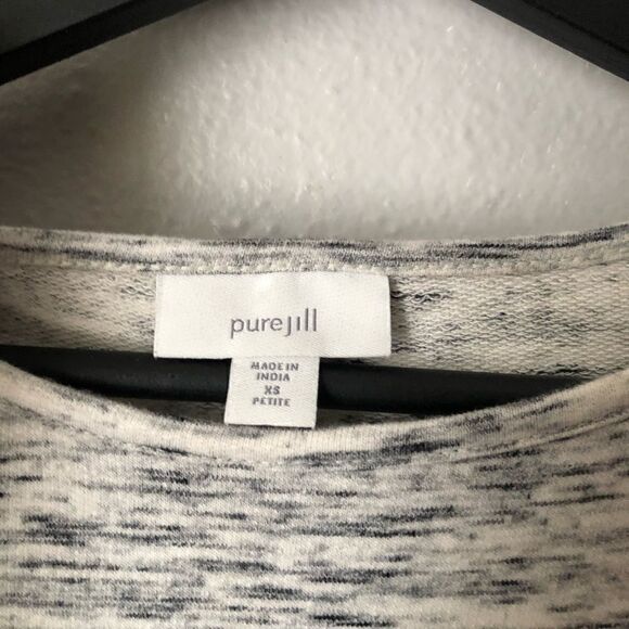 Pure J Jill grey oversized wide sweatshirt size petite XS - Picture 8 of 8